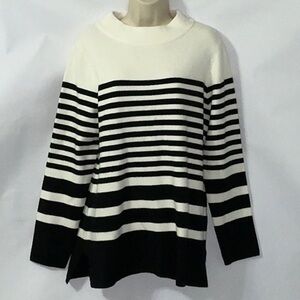 NWT, Apt. 9 Sweater.  Size XL.  Black and Cream.